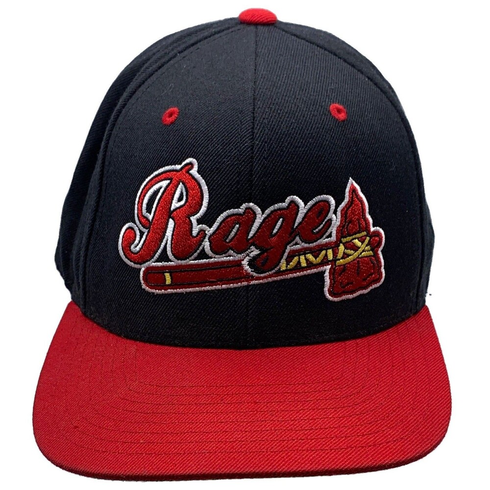 The Classics Rage Snapback Baseball Cap Black Red Adjustable One Size